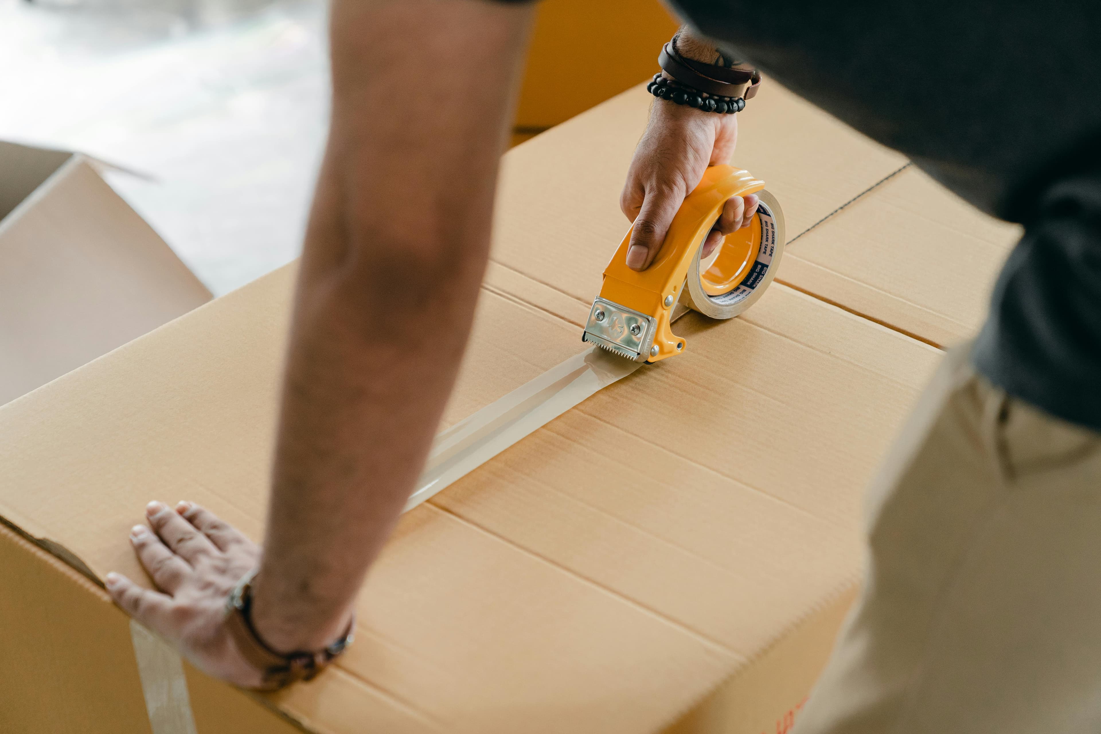 Packing boxes carefully